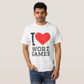 I Liebe Wortspiele T-Shirt (Vorne ganz)
