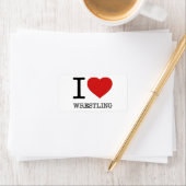 I LIEBE WRESTLING ADRESSAUFKLEBER (Insitu)