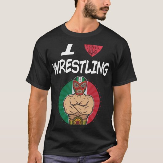 I Liebe Wrestling Eine große Leidenschaft oder Hob T-Shirt (Vorderseite)