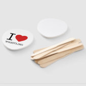 I LIEBE WRESTLING FÄCHER (Non-assembled)