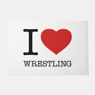 I LIEBE WRESTLING FUßMATTE
