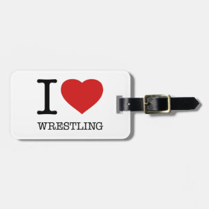 I LIEBE WRESTLING GEPÄCKANHÄNGER