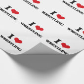 I Liebe-Wrestling Geschenkpapier (Ecke)