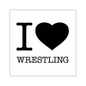 I LIEBE WRESTLING GUMMISTEMPEL (Prägung)
