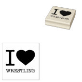 I LIEBE WRESTLING GUMMISTEMPEL (Stempel)