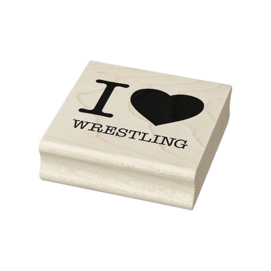 I LIEBE WRESTLING GUMMISTEMPEL (Stempel)