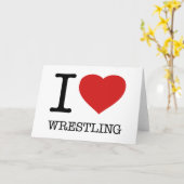 I LIEBE WRESTLING KARTE (Gelbe Blume)