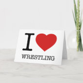 I LIEBE WRESTLING KARTE (Vorderseite)