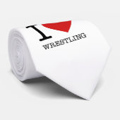 I LIEBE WRESTLING KRAWATTE (Gerollt)