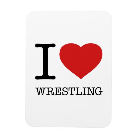 I LIEBE WRESTLING MAGNET (Vertikal)