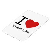 I LIEBE WRESTLING MAGNET (Linke Seite)