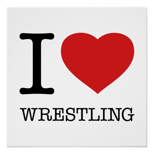 I LIEBE WRESTLING POSTER (Vorderseite)