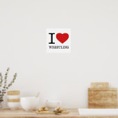 I LIEBE WRESTLING POSTER (Küche)
