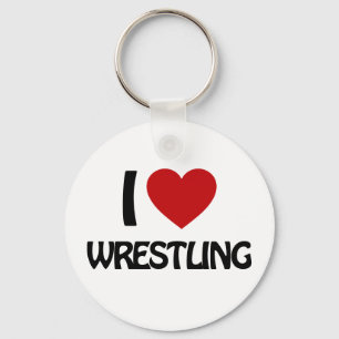 I LIEBE WRESTLING SCHLÜSSELANHÄNGER