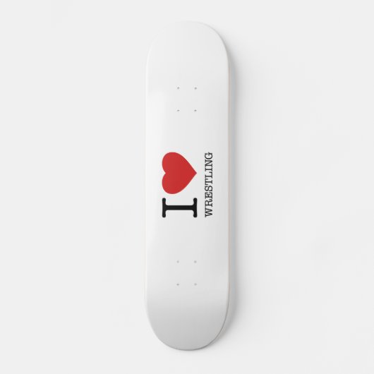 I LIEBE WRESTLING SKATEBOARD (Vorderseite)