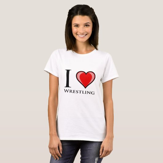 I Liebe-Wrestling T-Shirt (Vorne ganz)