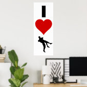 I Liebe Wrestling (Vertikal) Poster (Heimbüro)