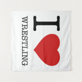 I LIEBE WRESTLING WANDTEPPICH (Vorderseite (Horizontal))