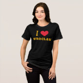 i Liebe Wrocław Tri-Blend Shirt (Vorderseite voll)