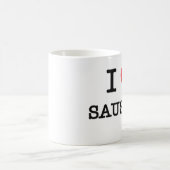 I Liebe-Wurst Kaffeetasse (Mittel)