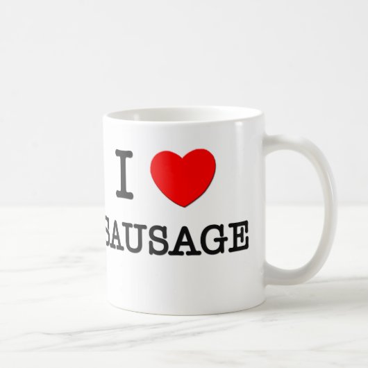 I Liebe-Wurst Kaffeetasse (Rechts)