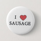 I Liebe-Wurst-Knopf Button (Vorderseite)
