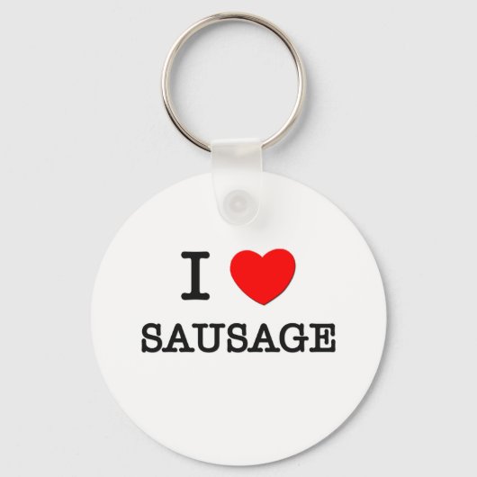 I Liebe Wurst Schlüsselanhänger (Vorderseite)