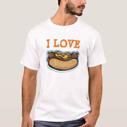 I Liebe-Würstchen - T - Shirt (Vorderseite)