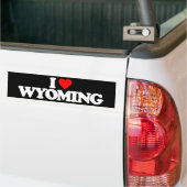 I LIEBE WYOMING AUTOAUFKLEBER (Auf Lkw)