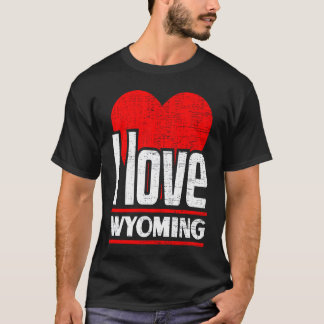 I Liebe Wyoming Best Zuhause Staat I Heart Wyoming T-Shirt