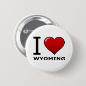 I LIEBE WYOMING BUTTON (Vorne & Hinten)
