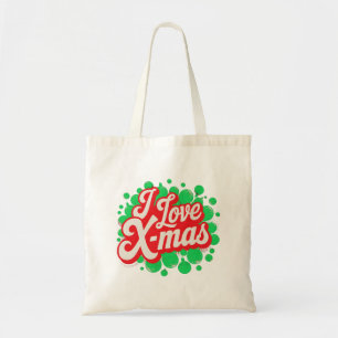 I Liebe X-Mas Digital Art Design Tragetasche