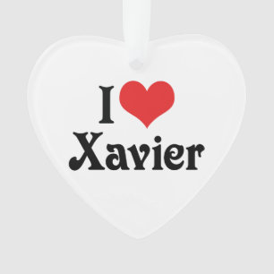 I Liebe Xavier Ornament