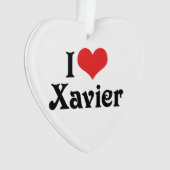 I Liebe Xavier Ornament (Vorderseite)
