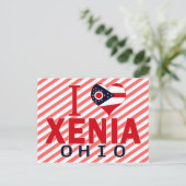 I Liebe Xenia, Ohio Postkarte (Stehend Vorderseite)