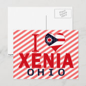 I Liebe Xenia, Ohio Postkarte (Vorne/Hinten)