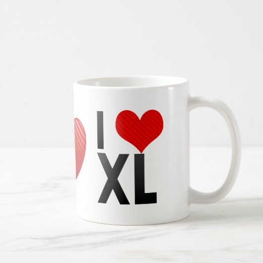 I Liebe XL Kaffeetasse (Rechts)