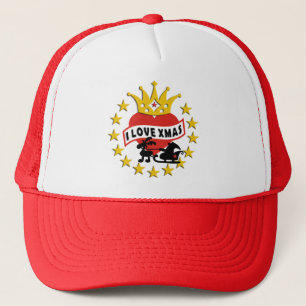 I LIEBE Xmas + Ihre Idee Truckerkappe
