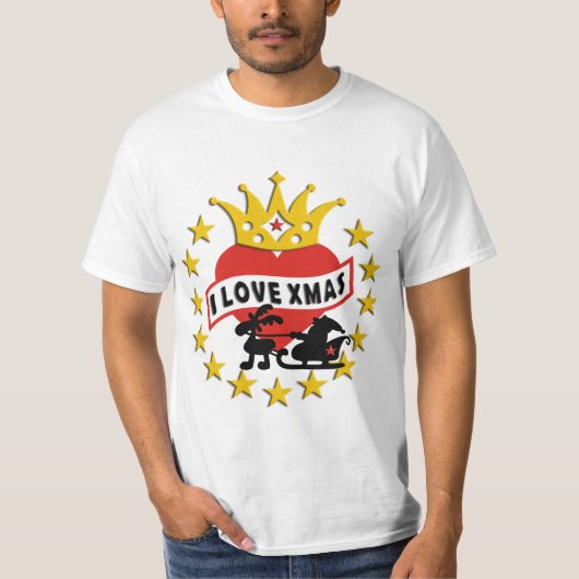 I LIEBE Xmas T-Shirt (Vorderseite)