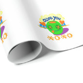 I Liebe XOXO Afrika schönes phantastisches Zitat Z Geschenkpapier (Rolleneckpunkt)