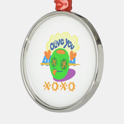 I Liebe XOXO Afrika schönes phantastisches Zitat Z Silbernes Ornament (Links)