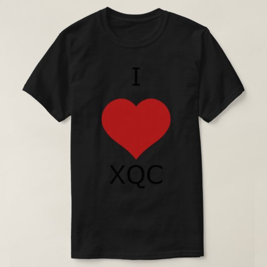 I Liebe XQC XQCOW Premium T-Shirt (Design vorne)