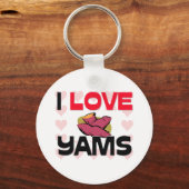 I Liebe Yams Schlüsselanhänger (Vorderseite)