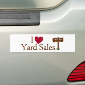 I Liebe-Yard-Verkäufe Autoaufkleber (Auf Auto)