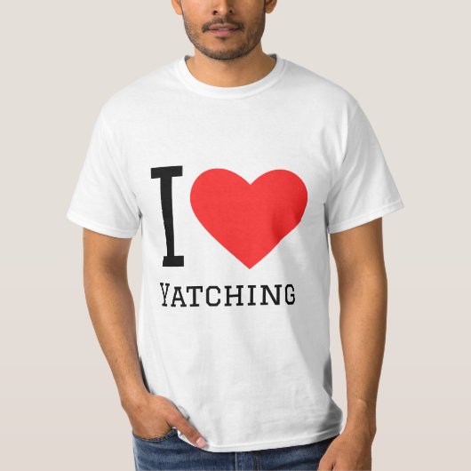 I Liebe Yatching T-Shirt (Vorderseite)