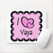 I Liebe YaYa niedlicher T - Shirt Mousepad (Mit Mouse)
