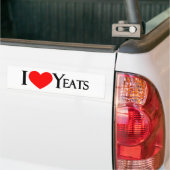 I Liebe Yeats Autoaufkleber (Auf Lkw)