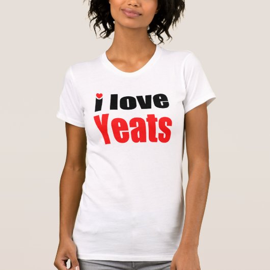 I Liebe Yeats T-Shirt (Vorderseite)