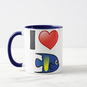 I Liebe Yellowbar Angelfish Tasse