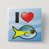 I Liebe Yellowtail Snapper Button (Vorderseite)